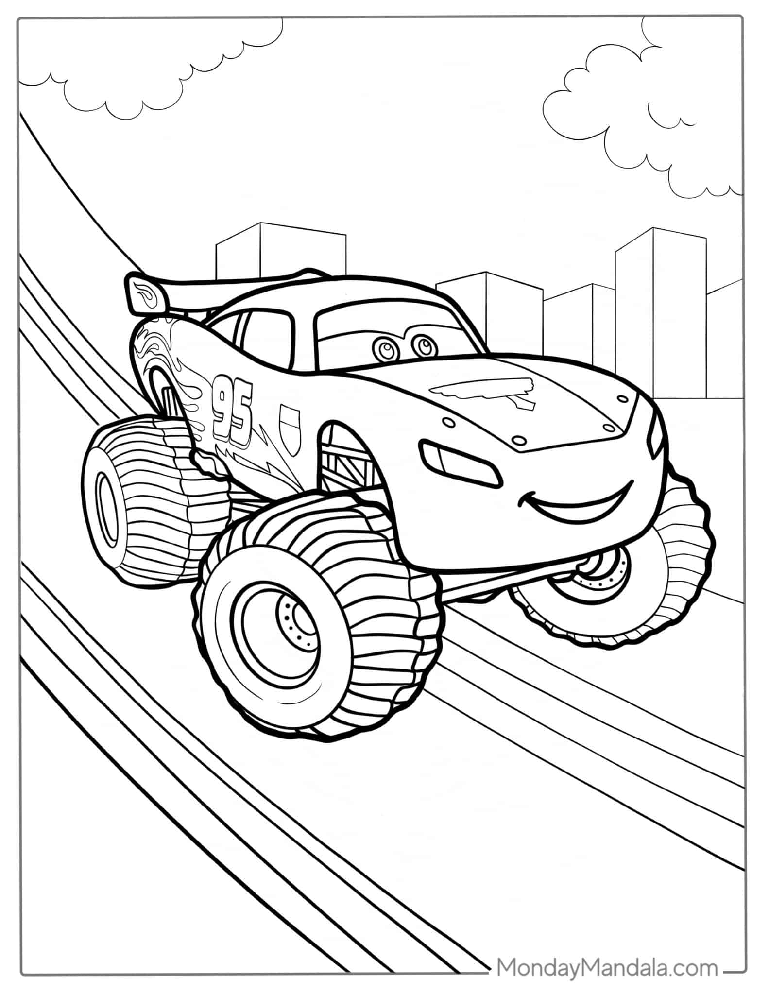 36 Speedy Lightning McQueen Coloring Pages Printable 8