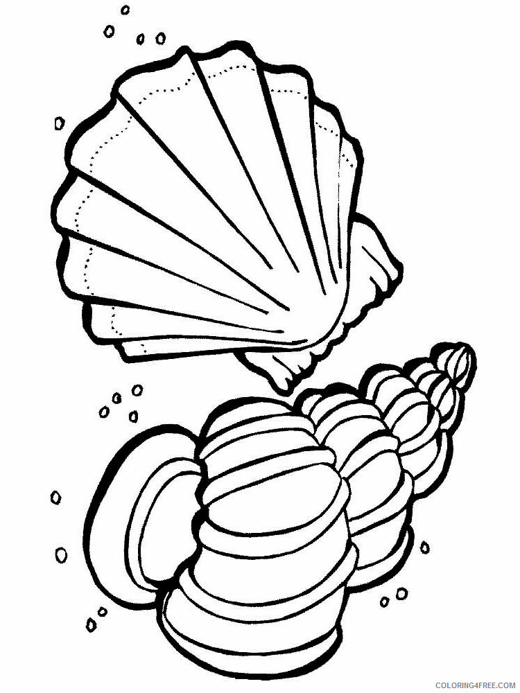 sweet seashell coloring pages printable jpg