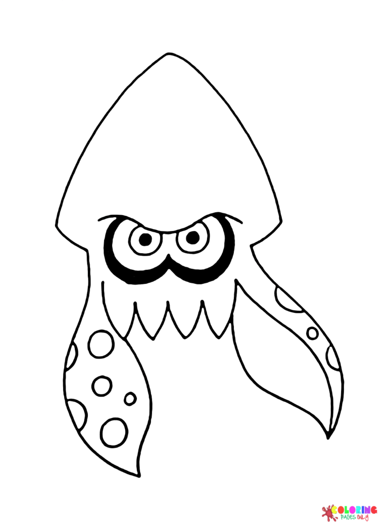 37 Cool Splatoon Coloring Pages Printable 10