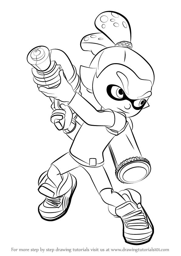 37 Cool Splatoon Coloring Pages Printable 11