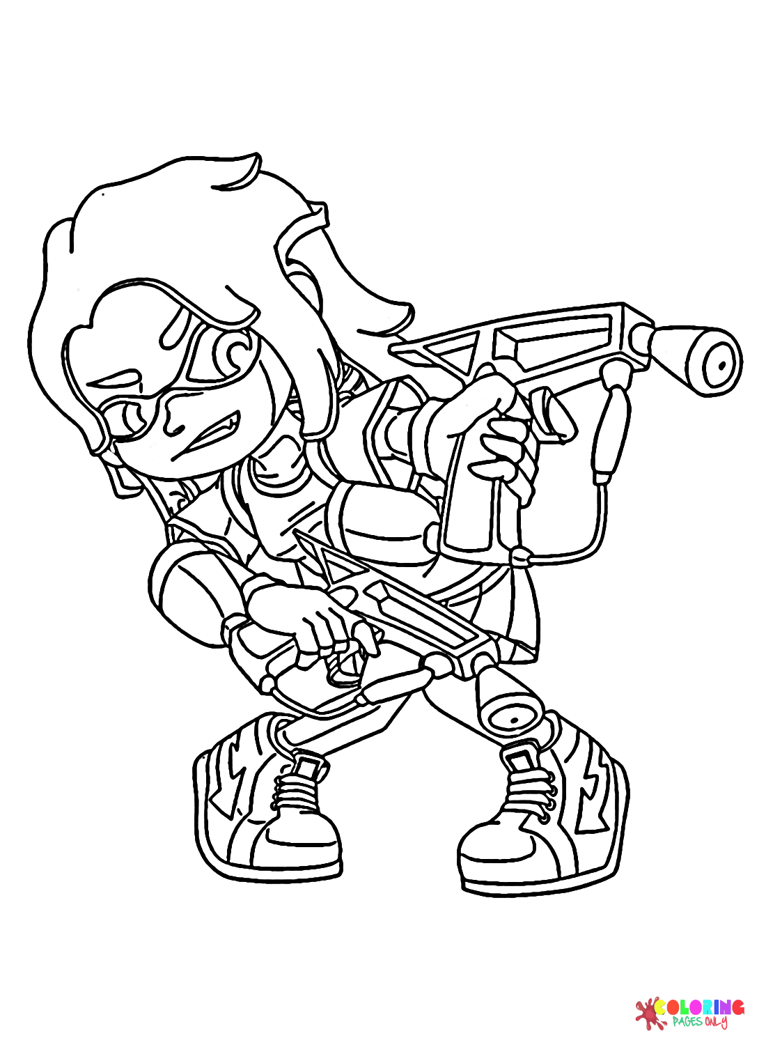 37 Cool Splatoon Coloring Pages Printable 12