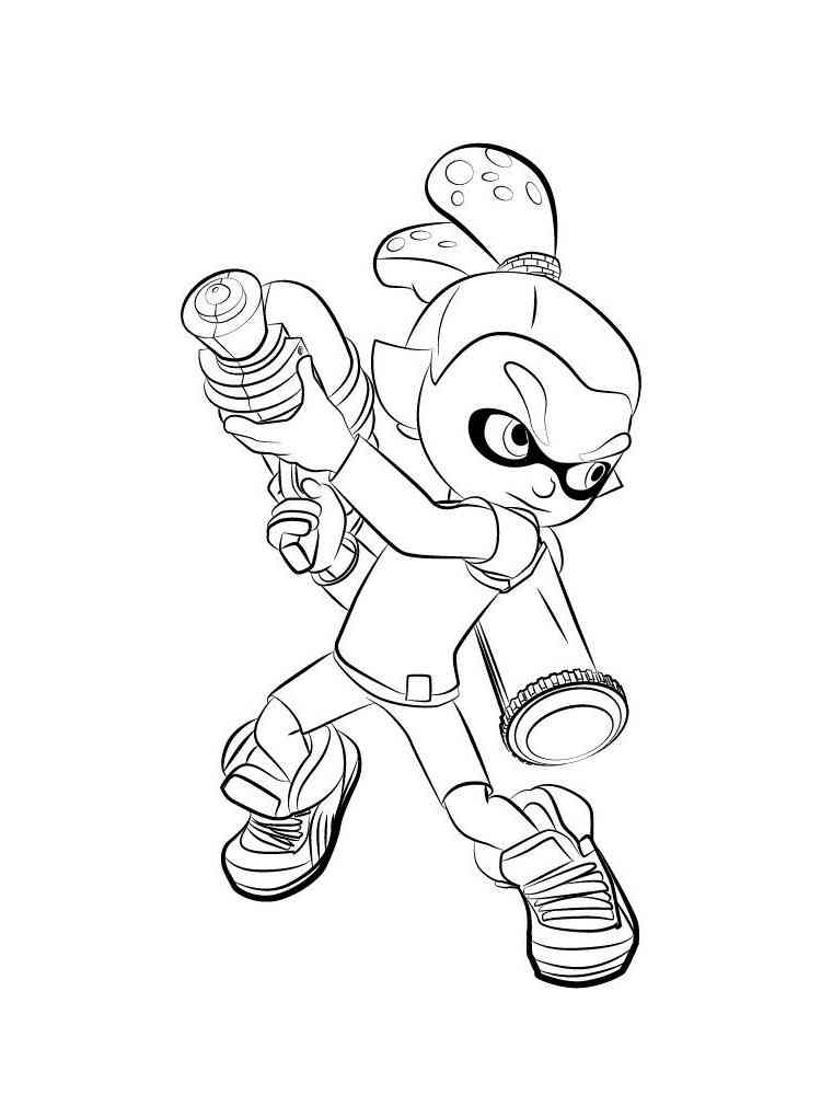 37 Cool Splatoon Coloring Pages Printable 14