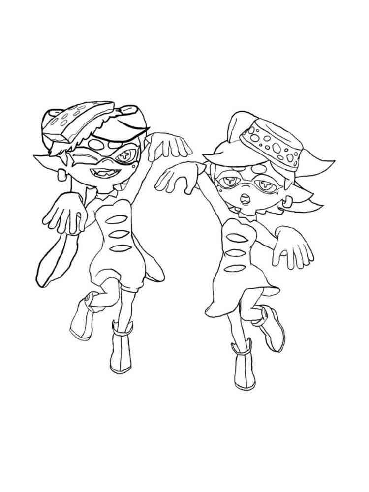 37 Cool Splatoon Coloring Pages Printable 15