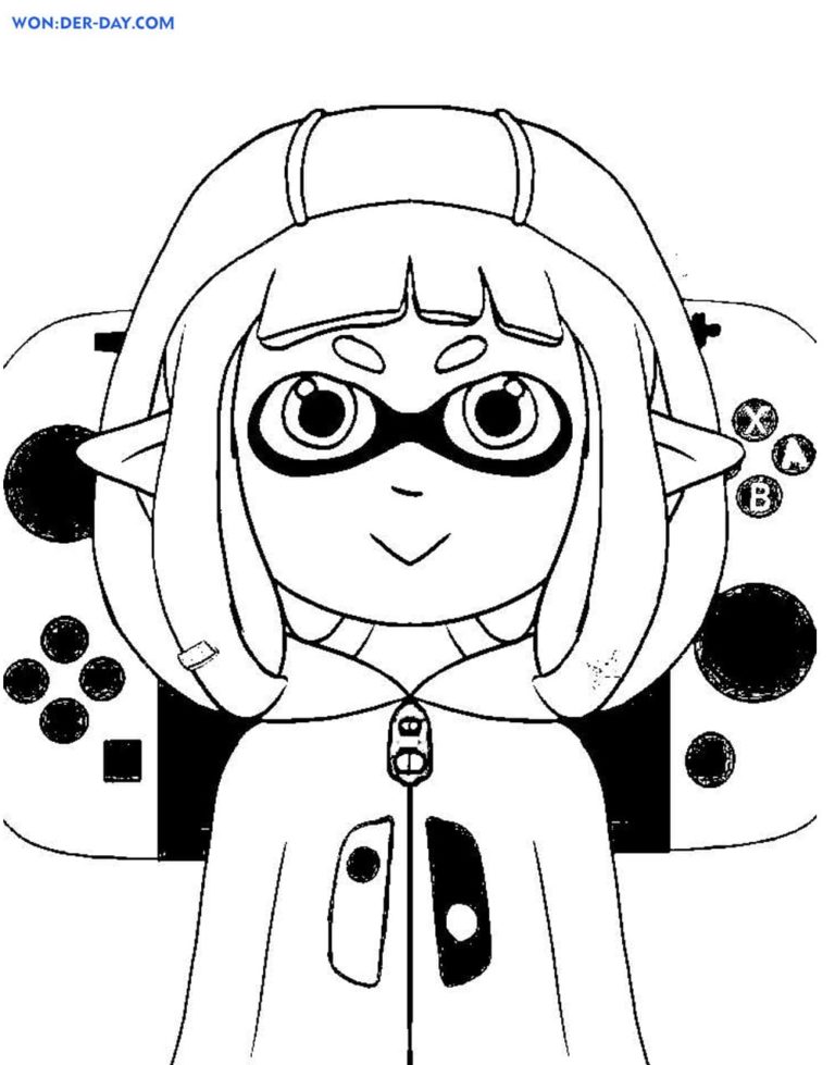 37 Cool Splatoon Coloring Pages Printable 2