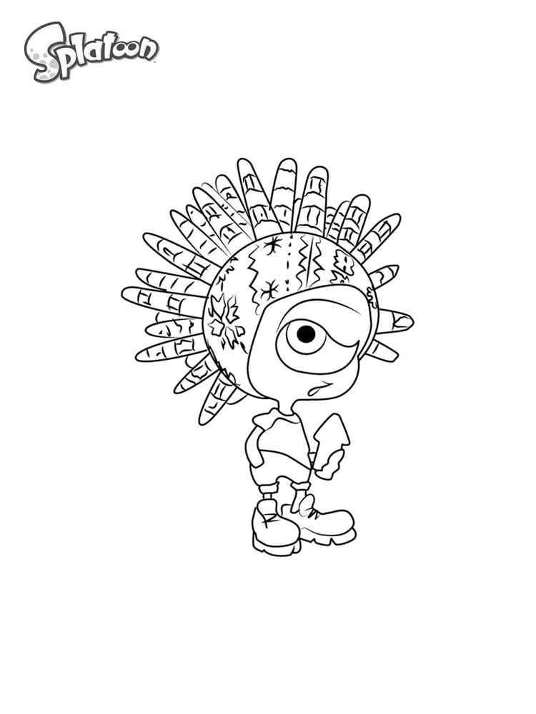 37 Cool Splatoon Coloring Pages Printable 21