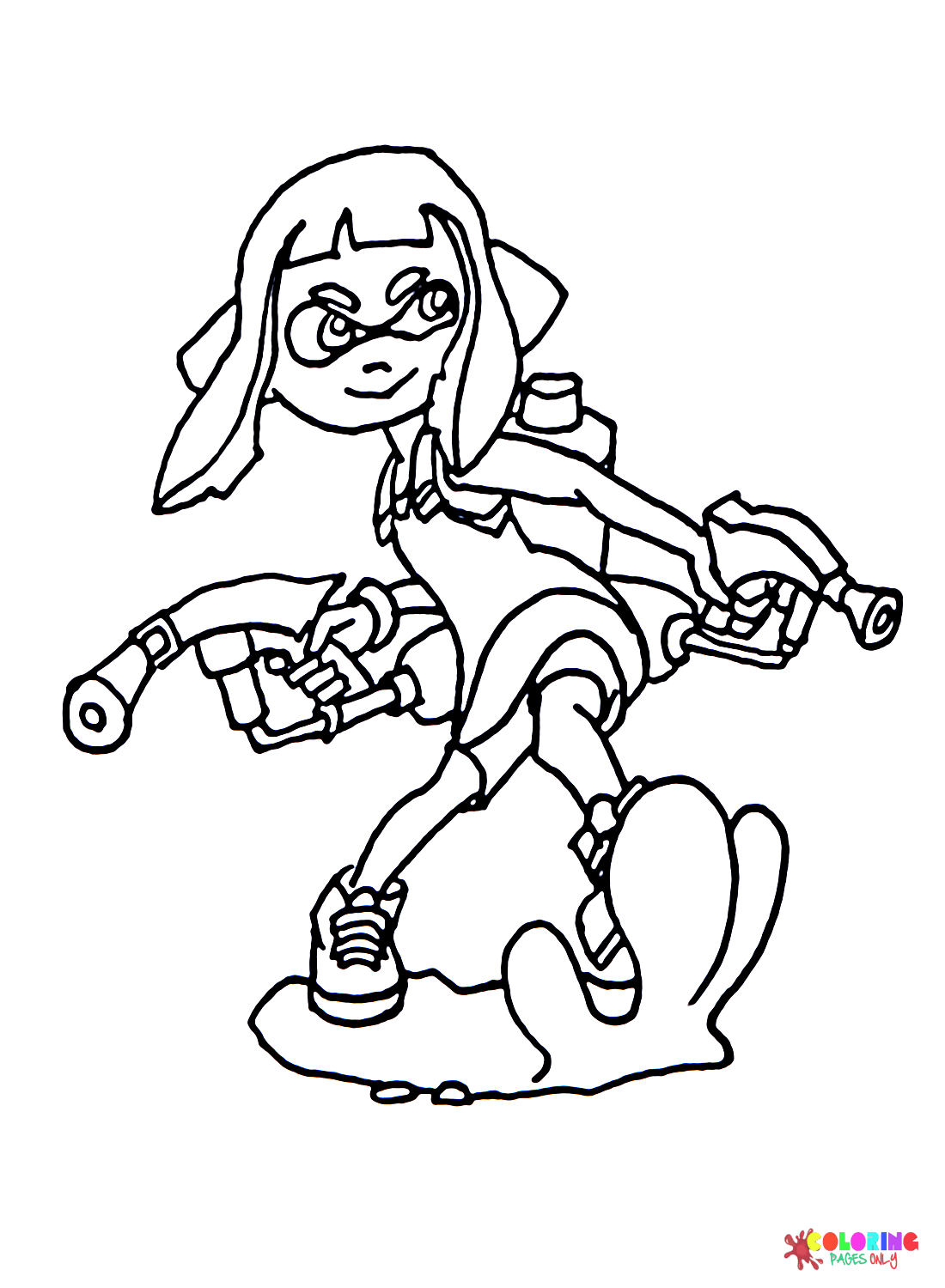 37 Cool Splatoon Coloring Pages Printable 28