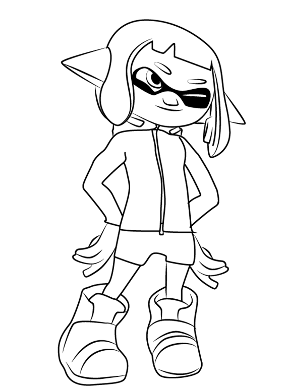 37 Cool Splatoon Coloring Pages Printable 3