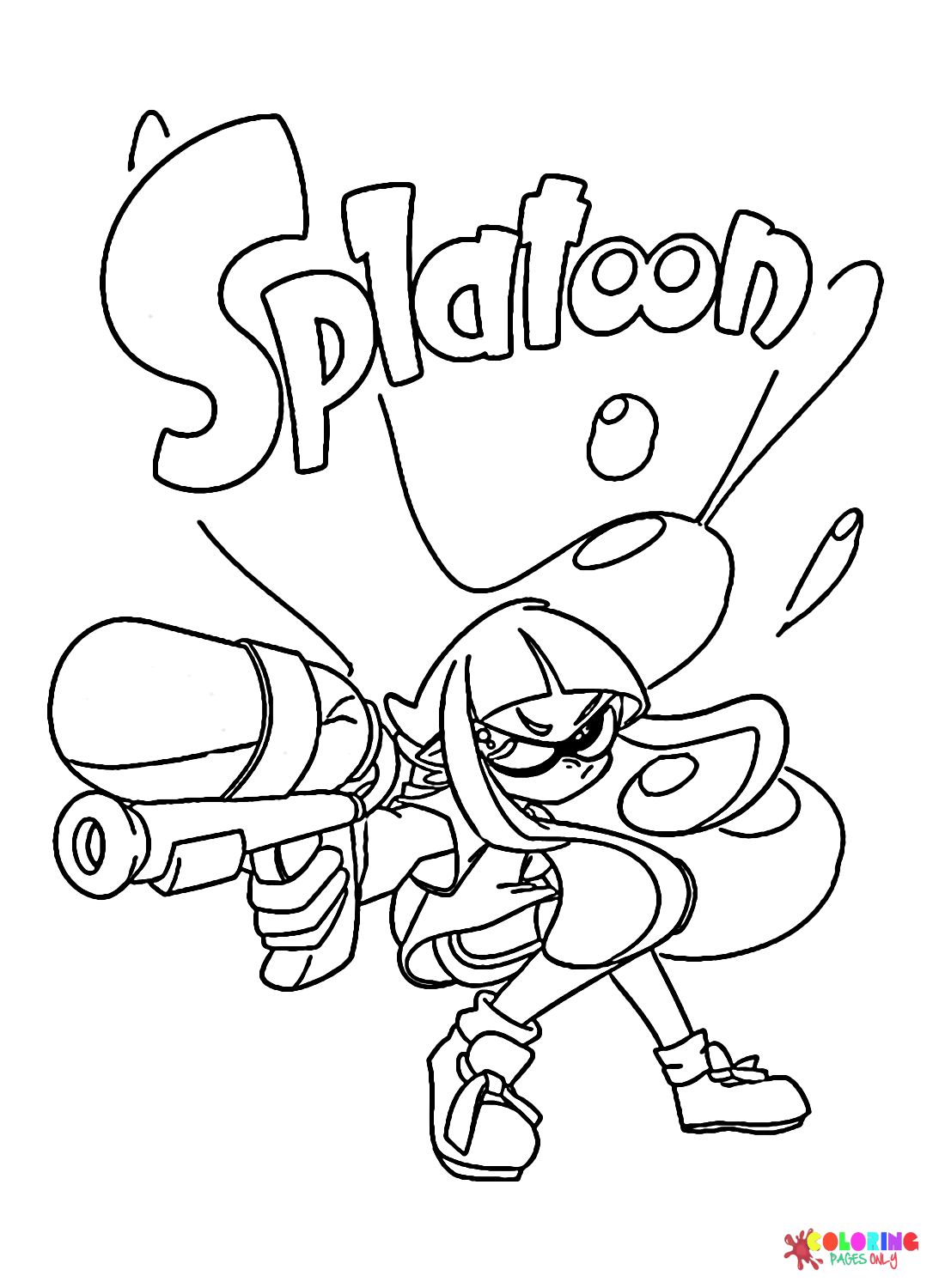 cool splatoon coloring pages printable jpg