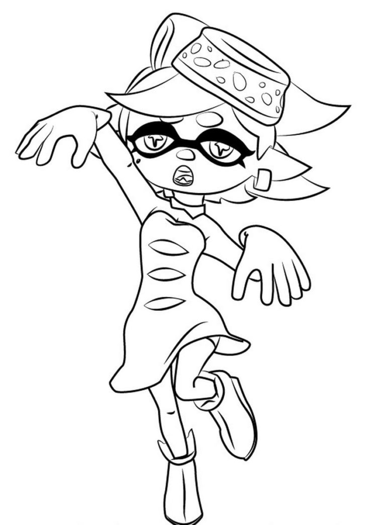 37 Cool Splatoon Coloring Pages Printable 34