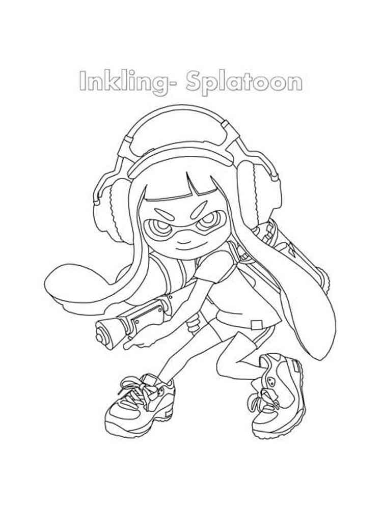 37 Cool Splatoon Coloring Pages Printable 4