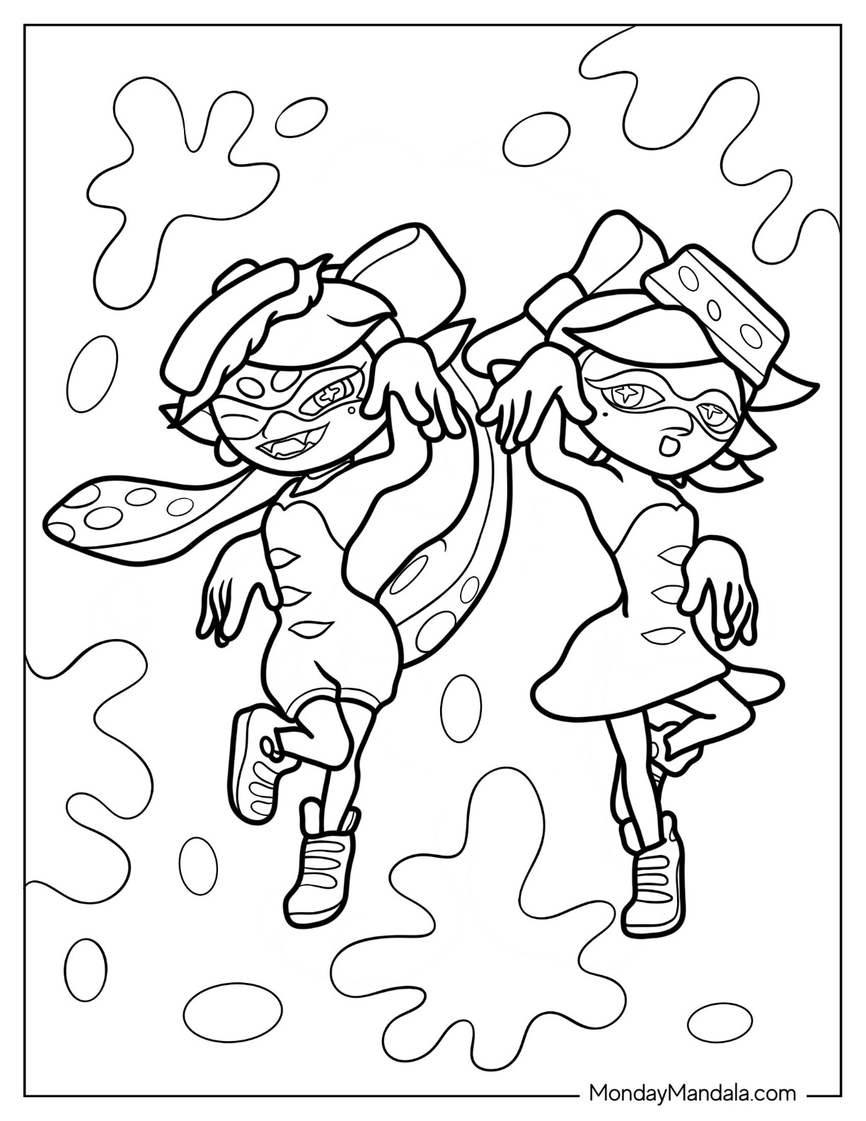 37 Cool Splatoon Coloring Pages Printable 5