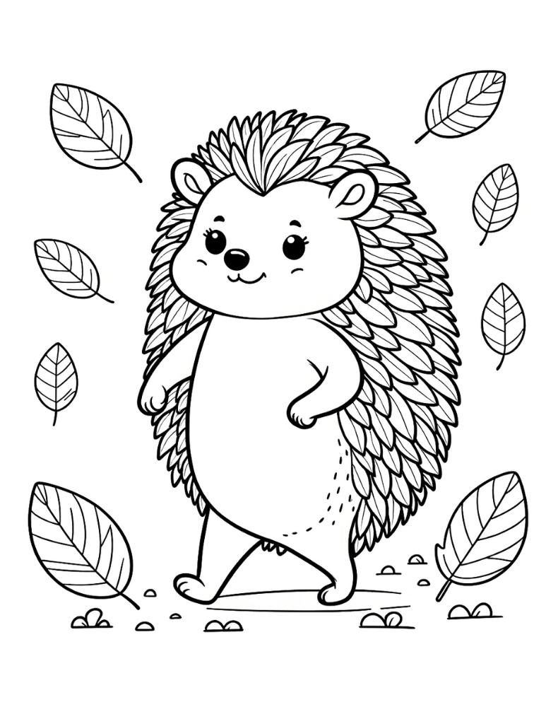 37 Cute Hedgehog Coloring Pages Printable 26