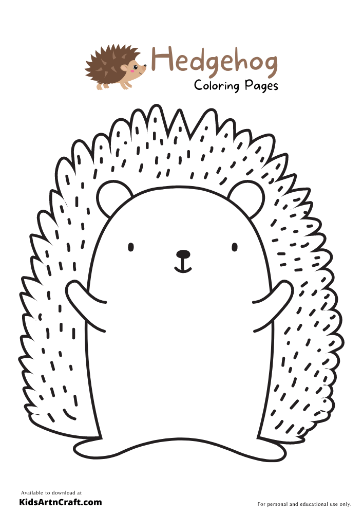 cute hedgehog coloring pages printable jpg