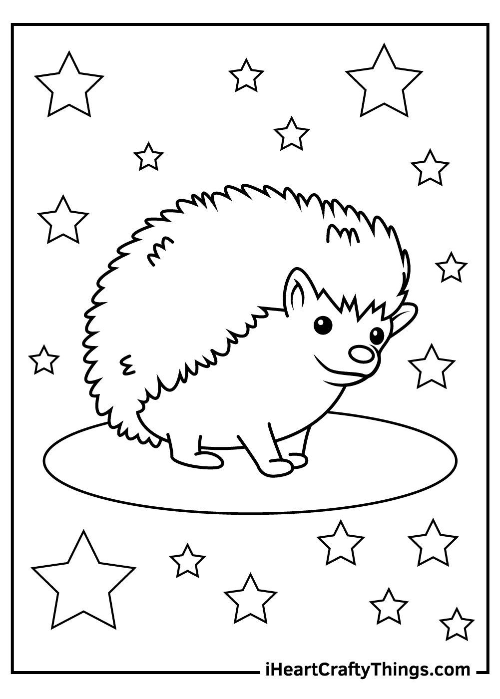 37 Cute Hedgehog Coloring Pages Printable 3