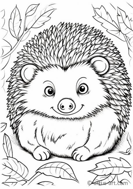 37 Cute Hedgehog Coloring Pages Printable 4