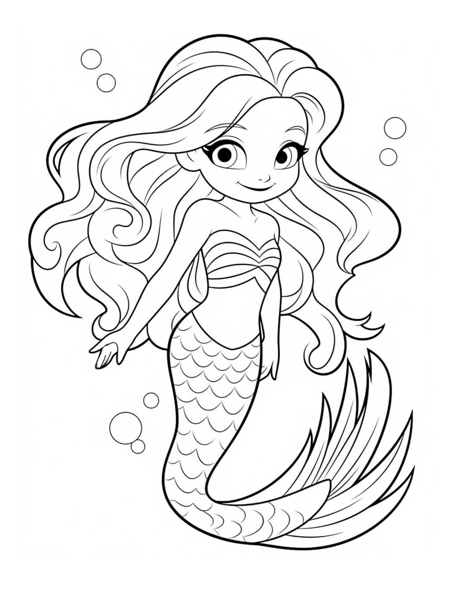 37 Fun Elsa Mermaid Coloring Pages Printable 20