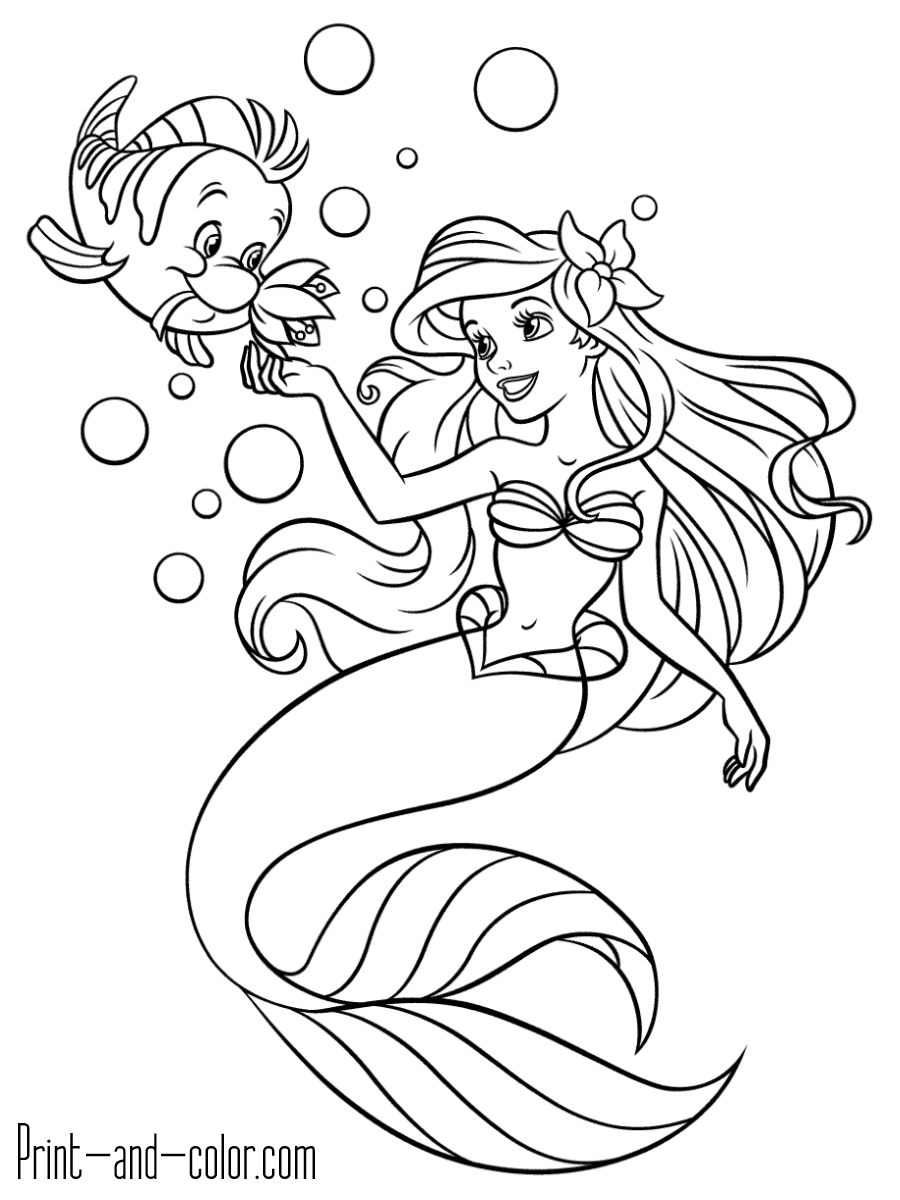 37 Fun Elsa Mermaid Coloring Pages Printable 22