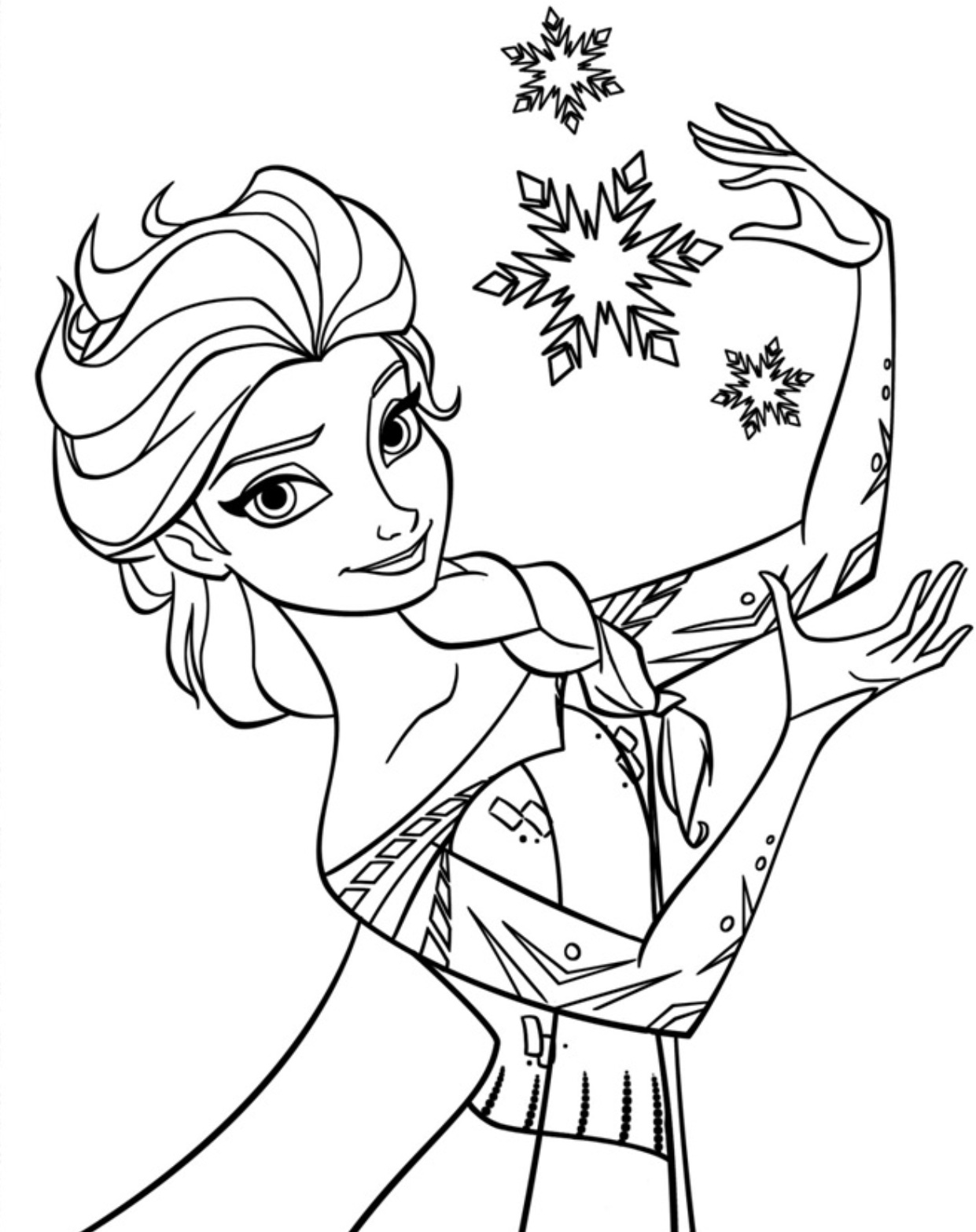 fun elsa mermaid coloring pages printable jpg