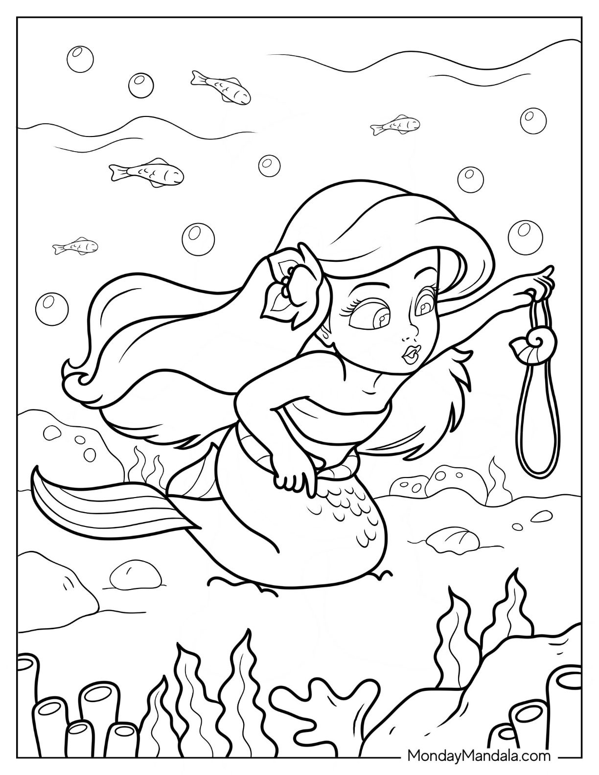 fun elsa mermaid coloring pages printable jpg