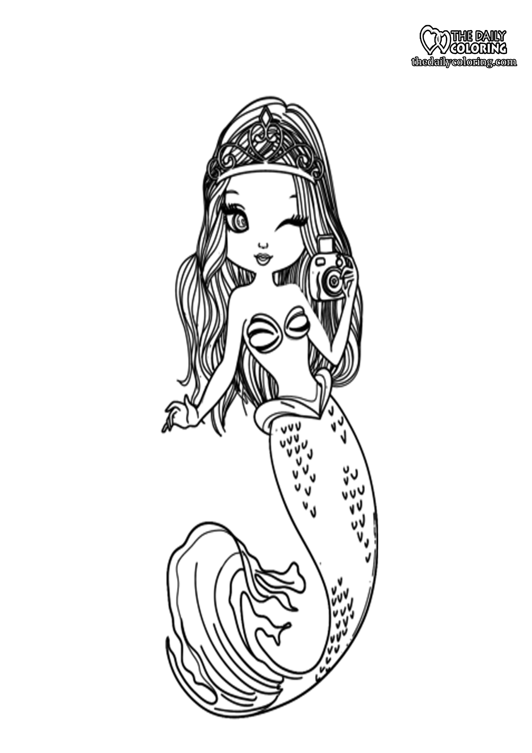 fun elsa mermaid coloring pages printable jpg