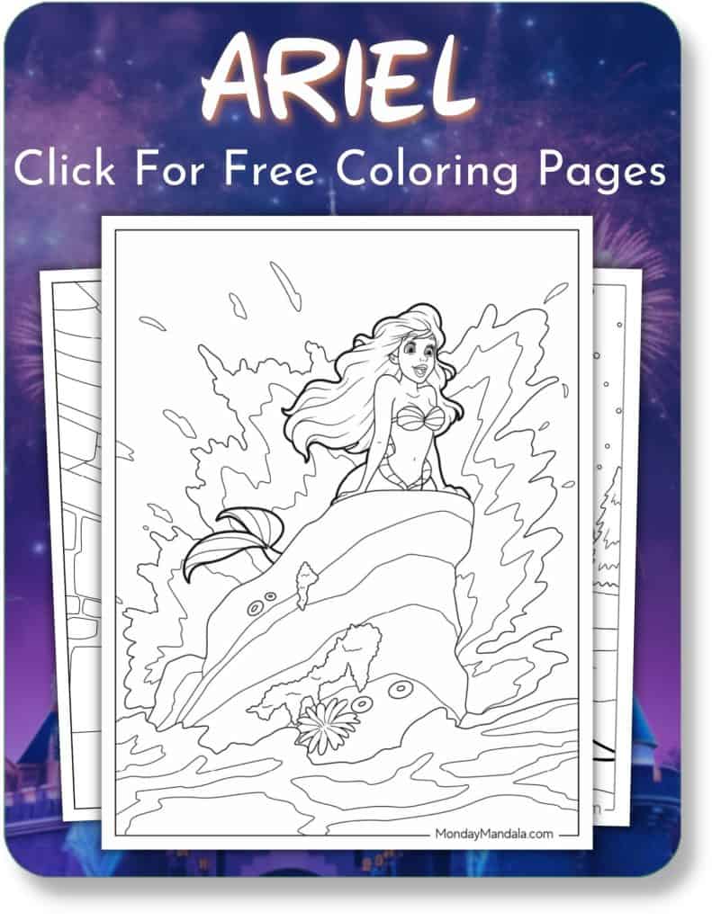 fun elsa mermaid coloring pages printable jpg