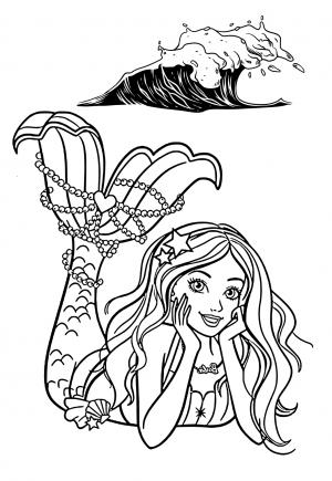 fun elsa mermaid coloring pages printable jpg