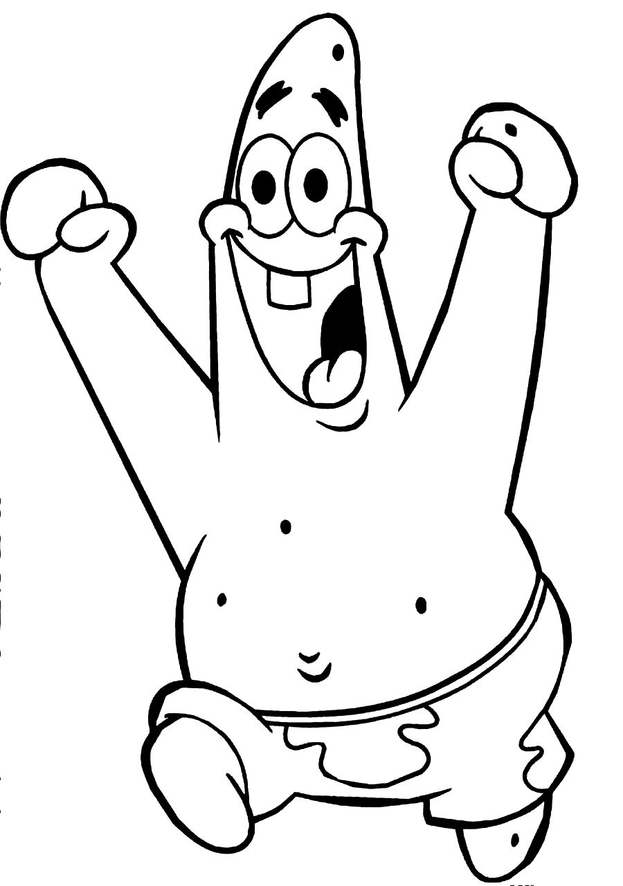 37 Patrick Star Coloring Pages Printable 2