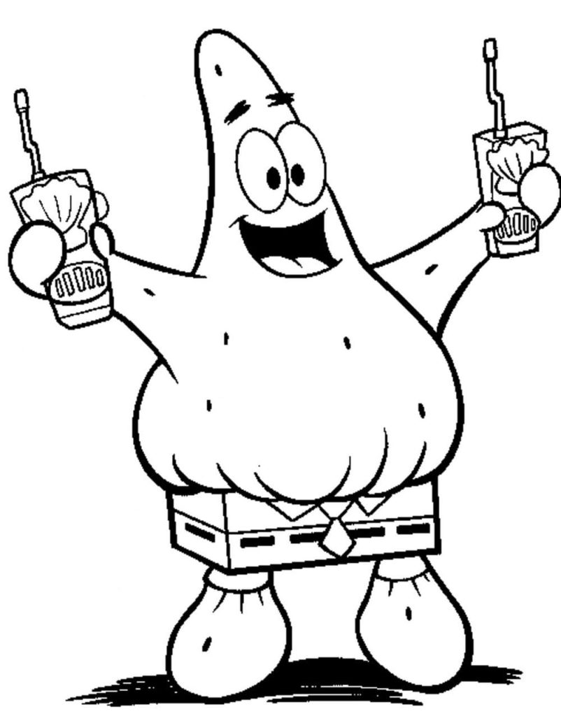 patrick star coloring pages printable jpg