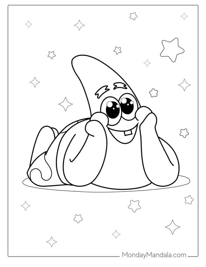 37 Patrick Star Coloring Pages Printable 6