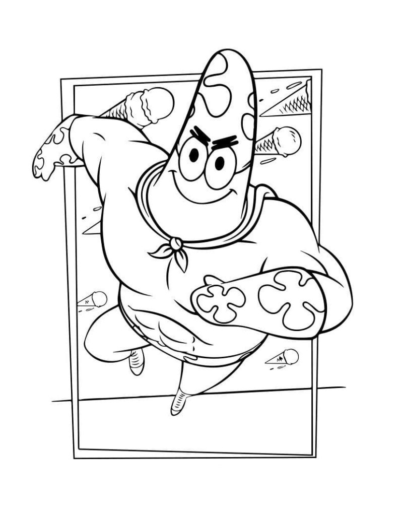 37 Patrick Star Coloring Pages Printable 7