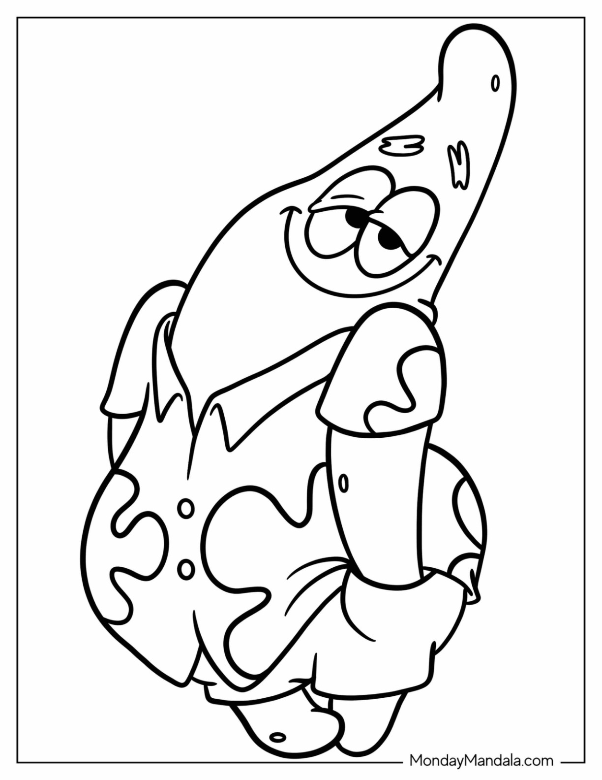 patrick star coloring pages printable jpg