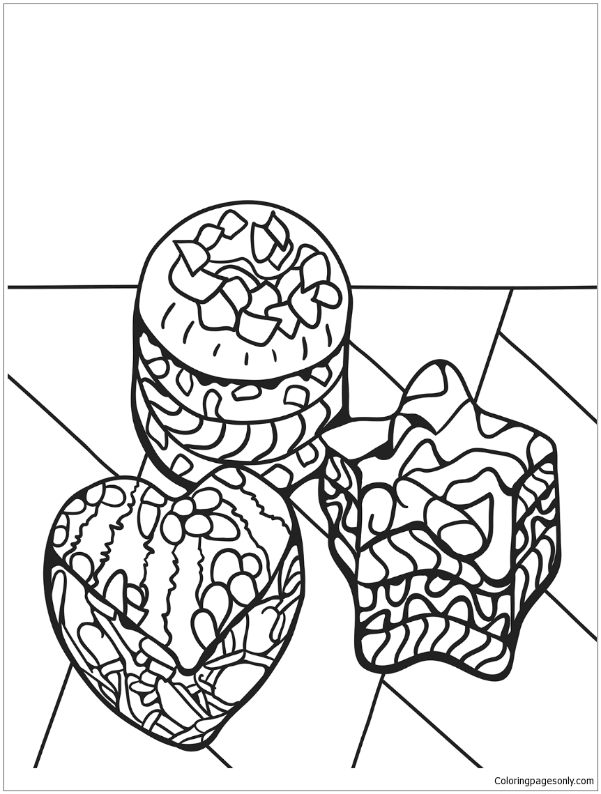 sweet macaron coloring page printable jpg