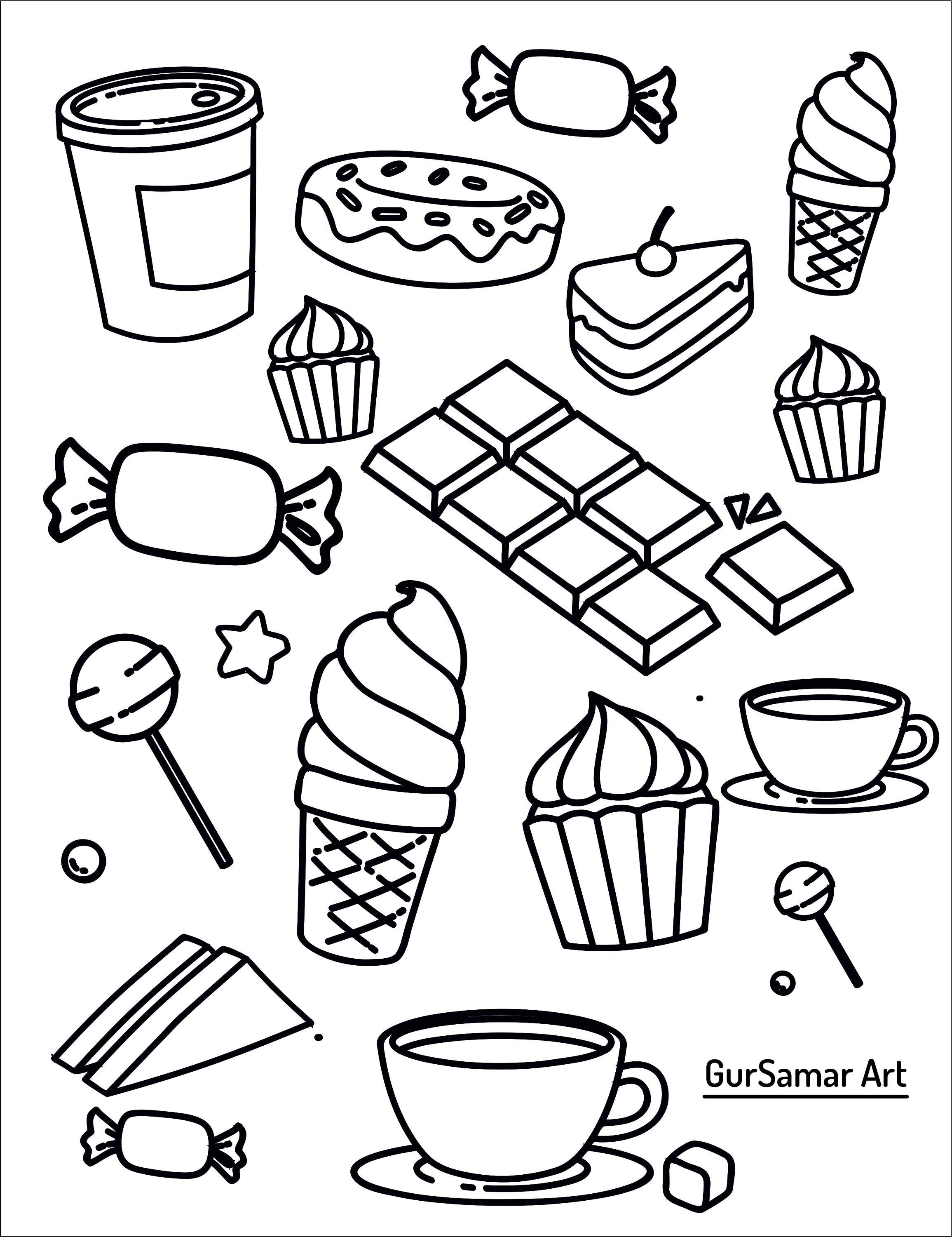 37 Sweet Macaron Coloring Page Printable 15