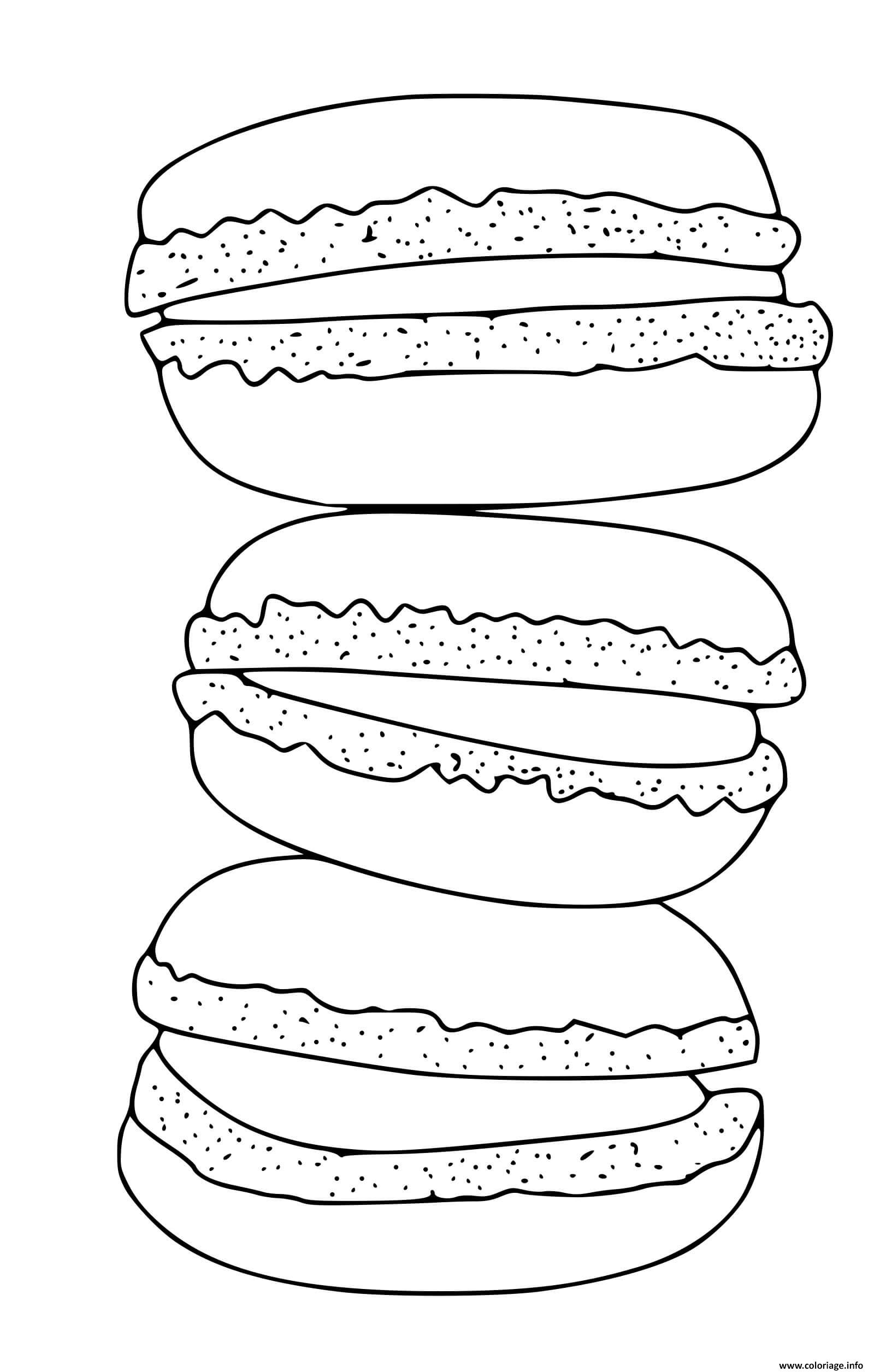 37 Sweet Macaron Coloring Page Printable 25