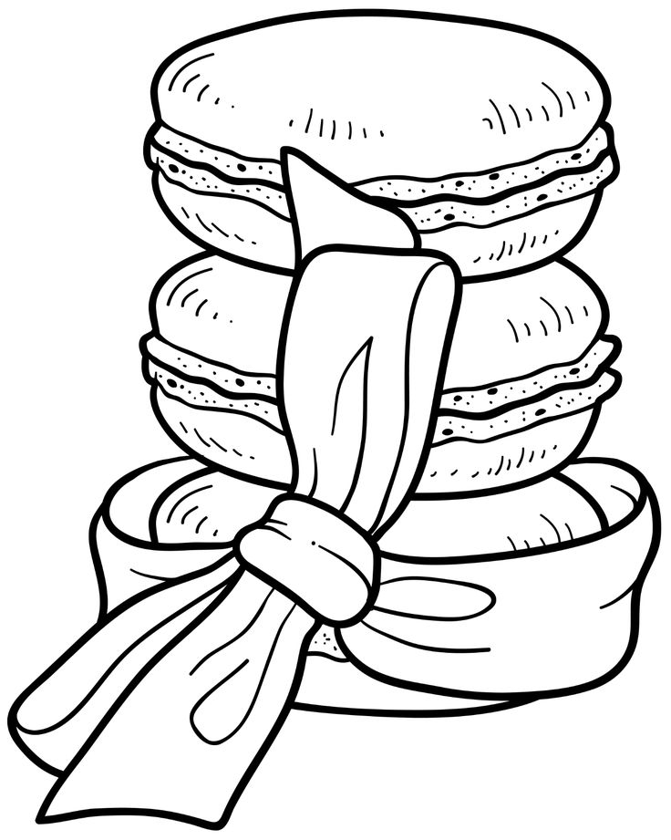 37 Sweet Macaron Coloring Page Printable 27