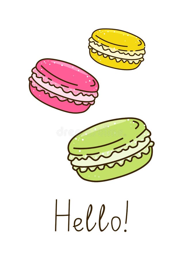 sweet macaron coloring page printable jpg