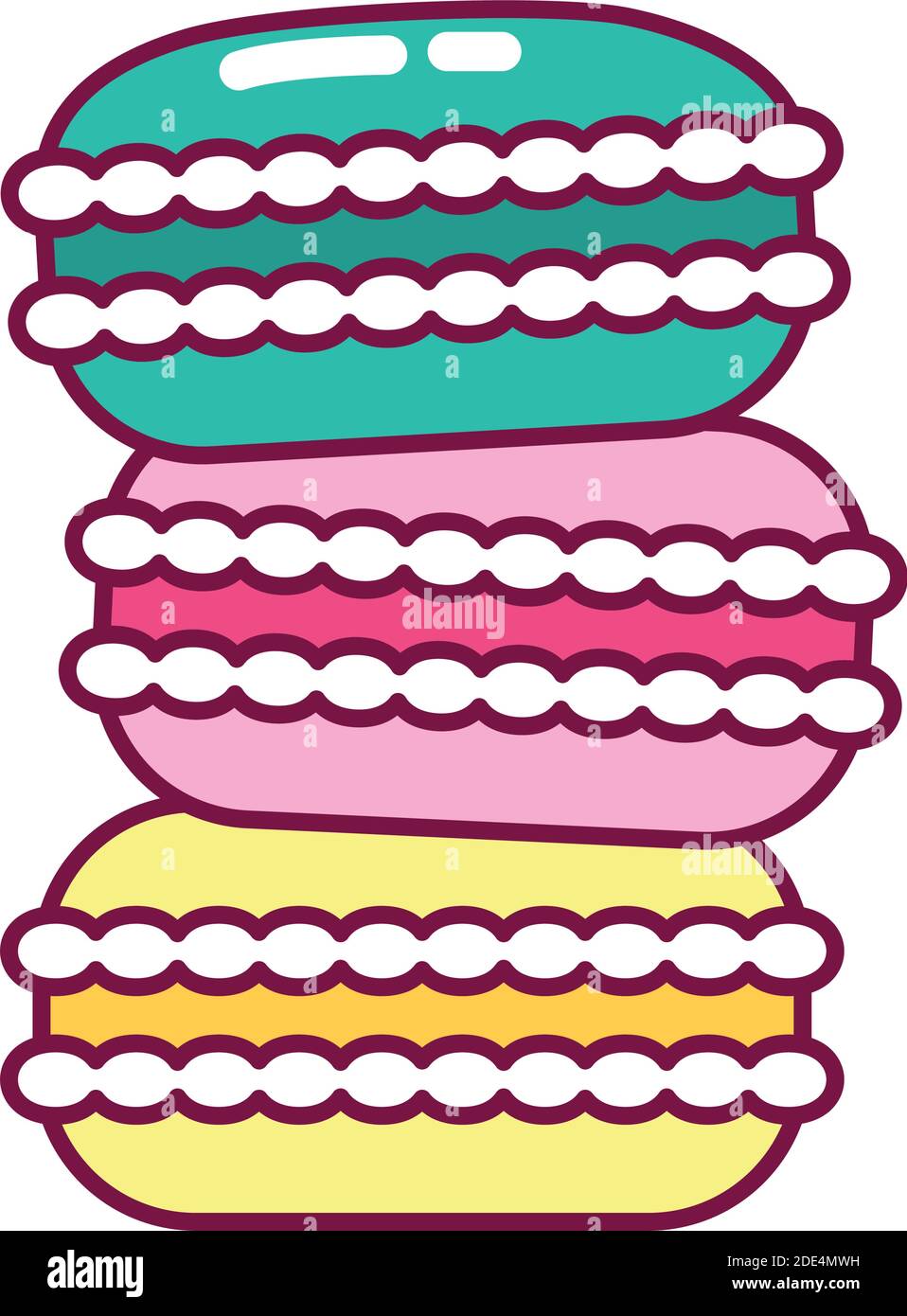 37 Sweet Macaron Coloring Page Printable 6