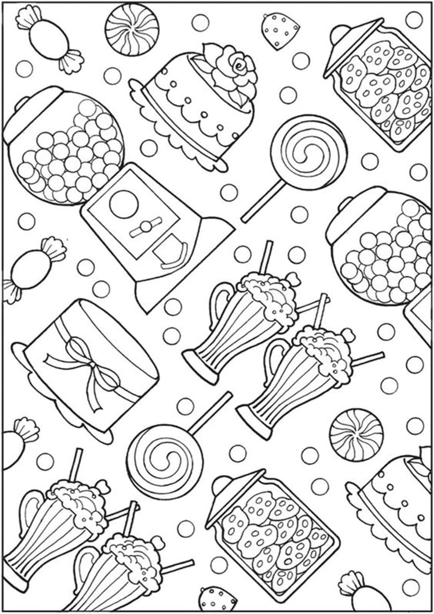 37 Sweet Macaron Coloring Page Printable 9