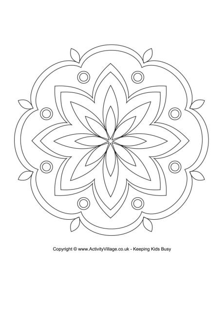 37 Ugadi Coloring Pages Printable 12