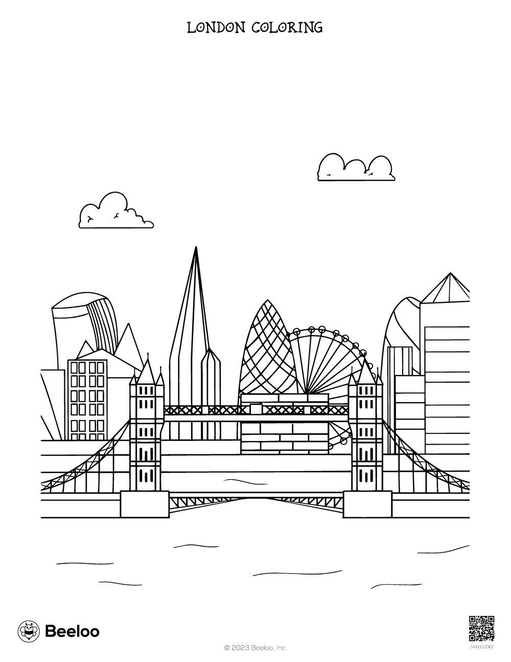 37 Vibrant London Coloring Pages Printable 27