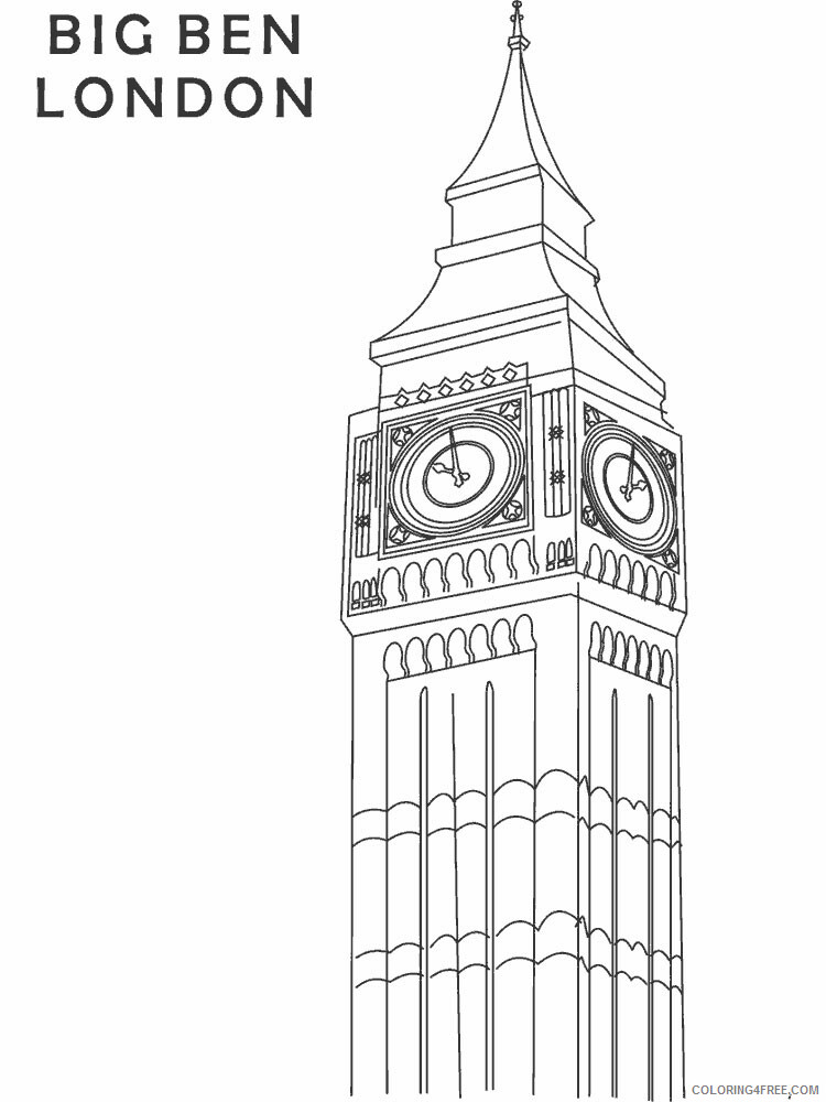 37 Vibrant London Coloring Pages Printable 28