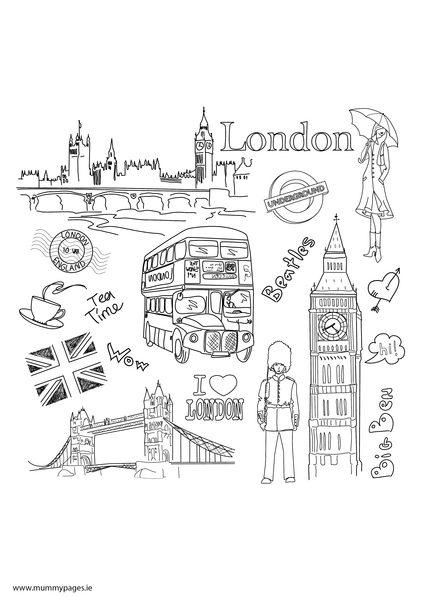 37 Vibrant London Coloring Pages Printable 31