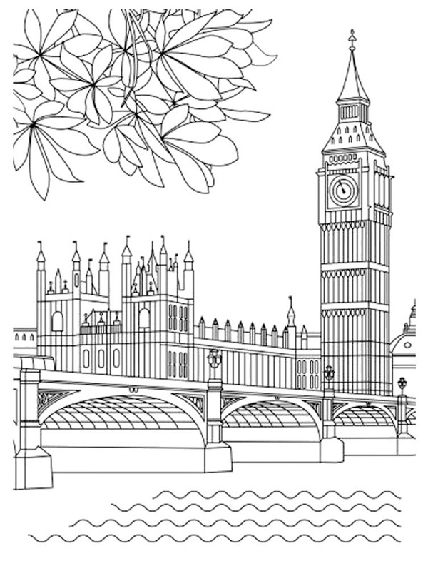 37 Vibrant London Coloring Pages Printable 33