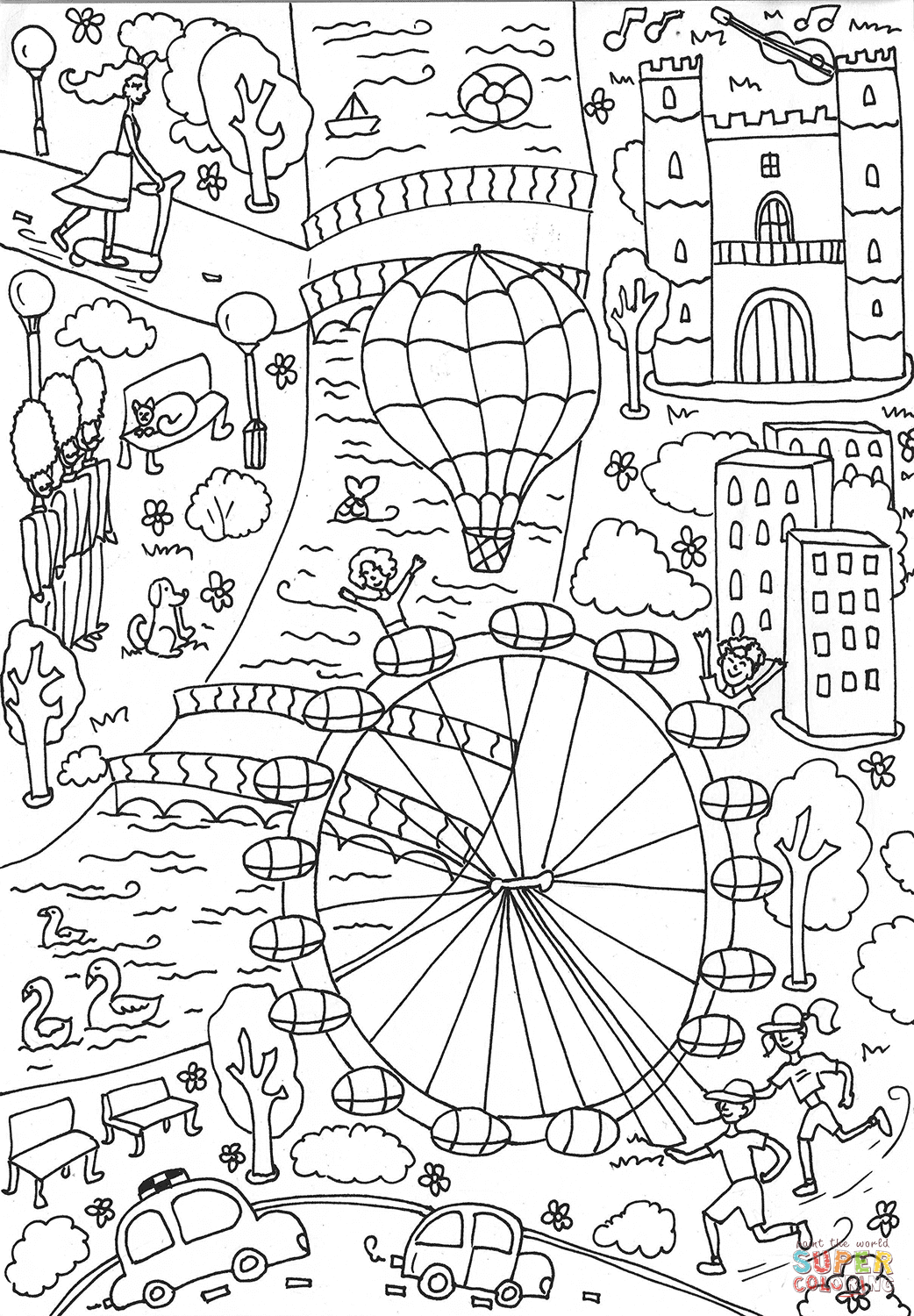 37 Vibrant London Coloring Pages Printable 8