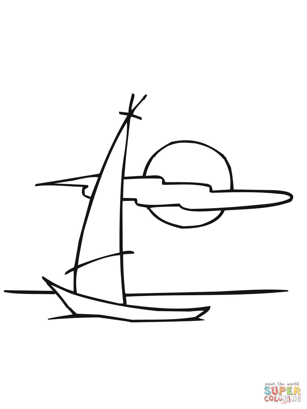 38 Elegant Sailboat Coloring Page Printable 10