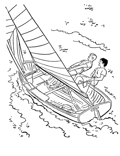 38 Elegant Sailboat Coloring Page Printable 12