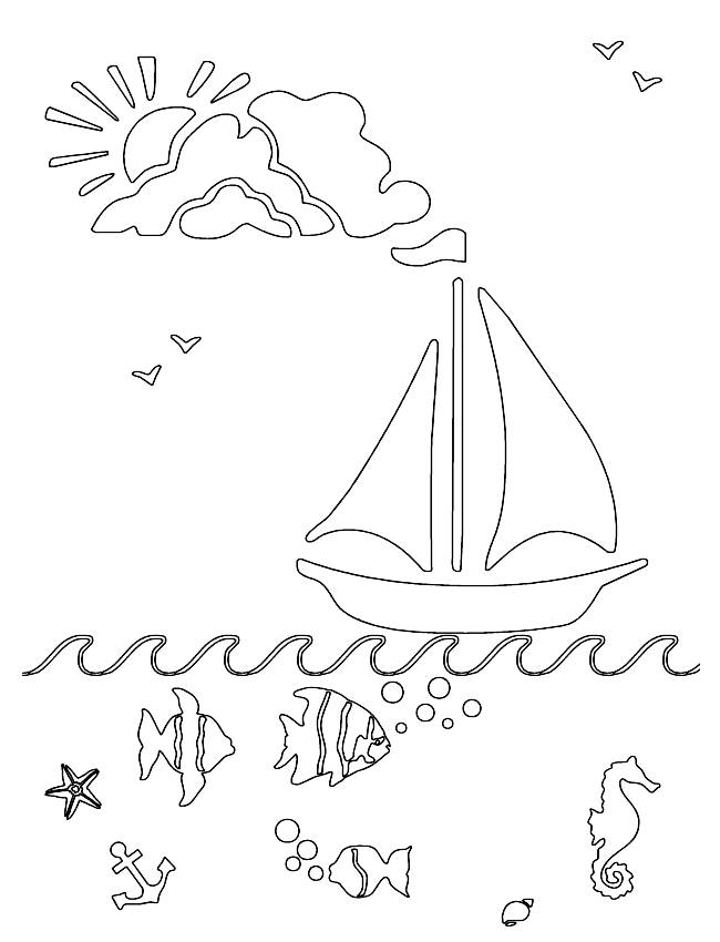 elegant sailboat coloring page printable jpg