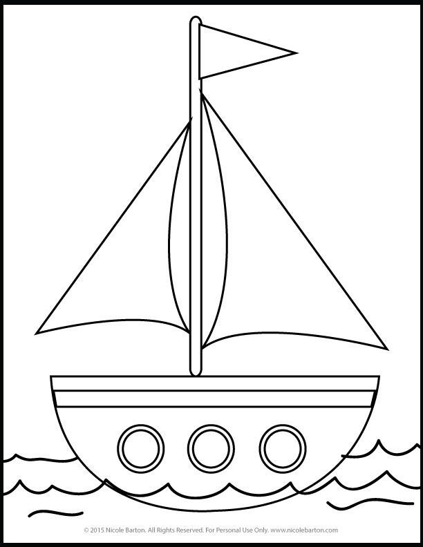 38 Elegant Sailboat Coloring Page Printable 2