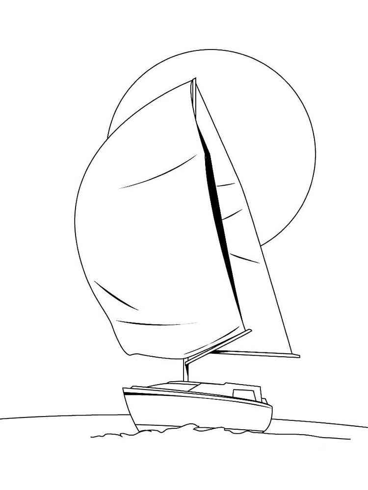 38 Elegant Sailboat Coloring Page Printable 25