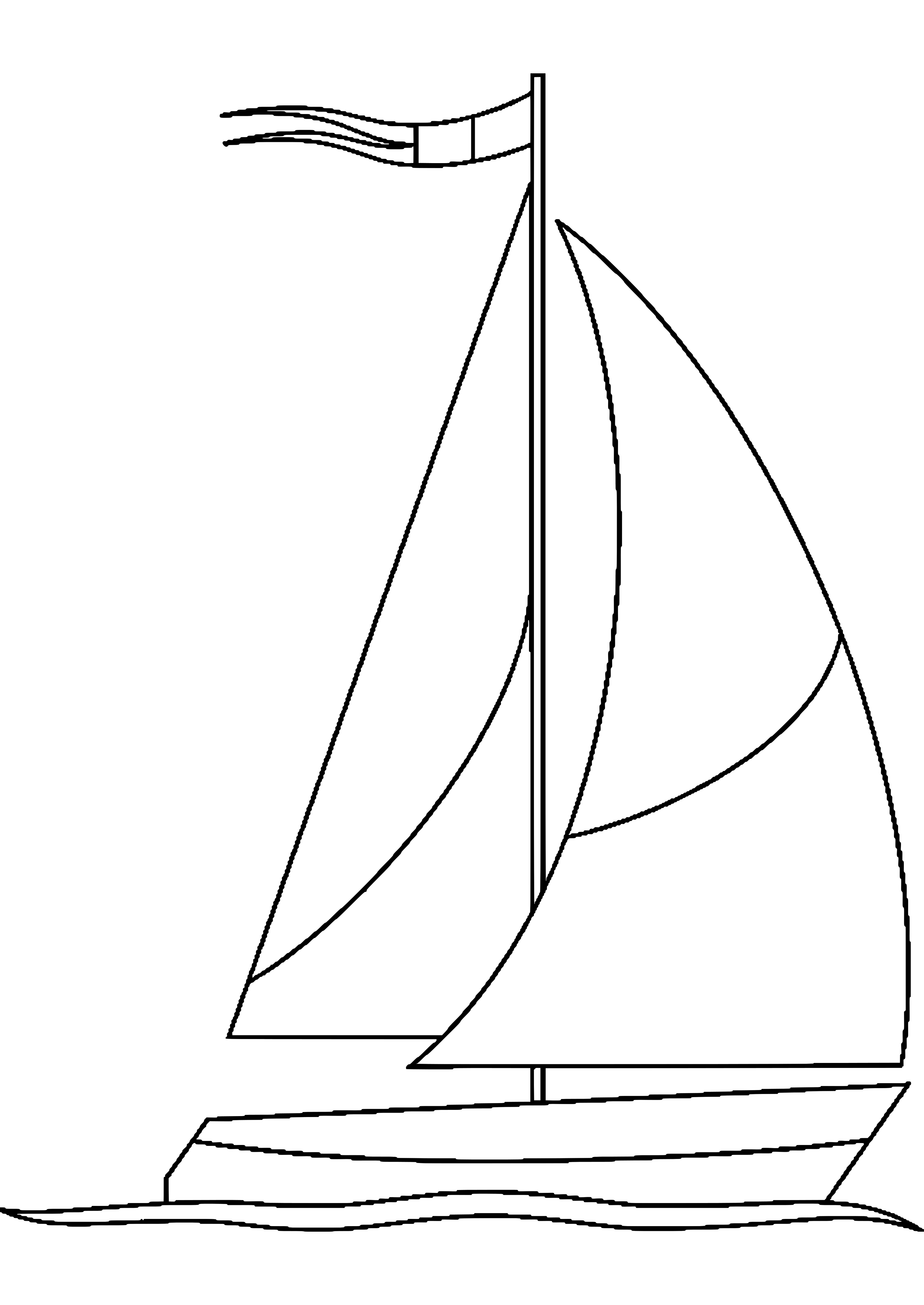 38 Elegant Sailboat Coloring Page Printable 7